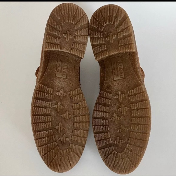 ITALEAU Waterproof Foliana Booties size 40 (9.5) Soft Suede Cognac - NEW!